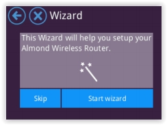 Almond setup wizard
