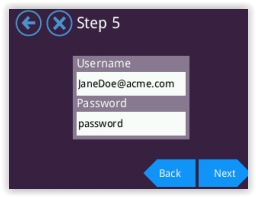 Username and password almond