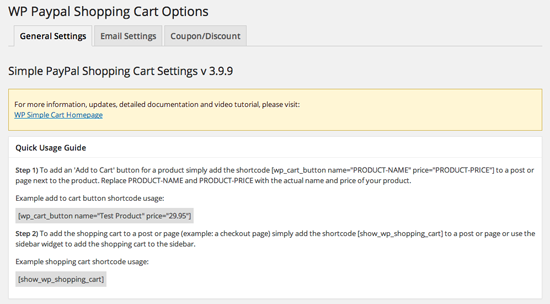 simple-paypal-shopping-cart-general-settings-1