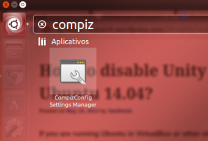 Desativando efeitos no Ubuntu 14.04