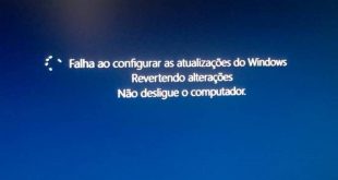 Falha ao configurar as atualizações do Windows. Revertendo alterações.