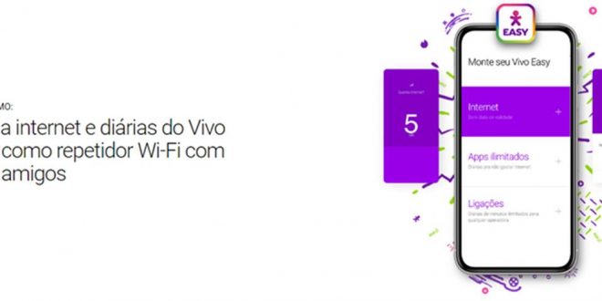 Compartilhar internet e diárias do Vivo Easy como repetidor WiFi