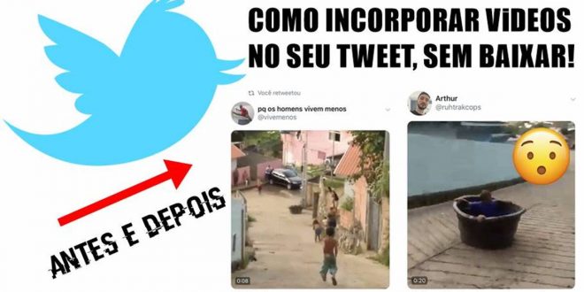 Como incorporar vídeo no Tweet sem baixar