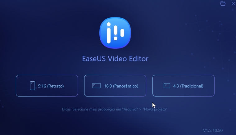 Software de edição de vídeo no PC da EaseUs