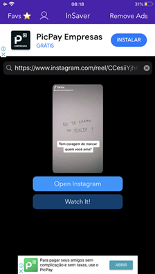 Como baixar os vídeos do Instagram Reels no celular