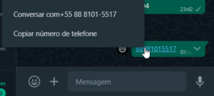 Como mandar mensagem no Whatsapp Web para quem não é contato